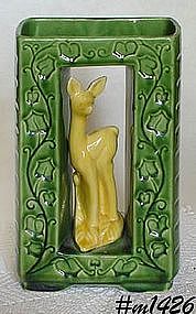 SHAWNEE POTTERY -- DEER ARCATURE VASE