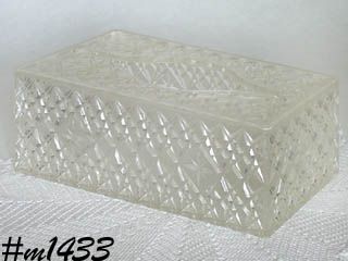 Vintage Facial Tissue Box Holder Dated 1963