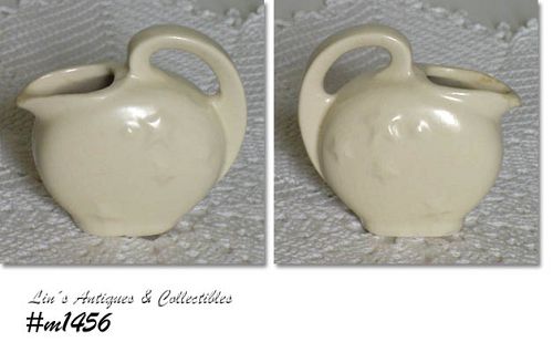 SHAWNEE POTTERY -- WHITE PITCHER WITH STARS (MINI)