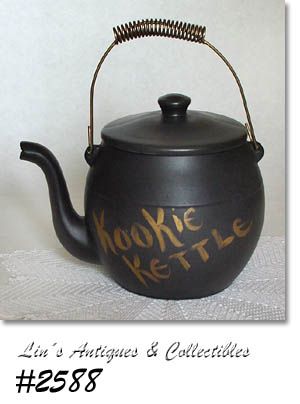 McCOY POTTERY -- "KOOKIE KETTLE" COOKIE JAR