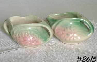 McCoy Pottery Daisy Creamer and Sugar Pastel Colors