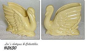 McCOY POTTERY -- YELLOW SWAN PLANTER (SMALL SIZE)