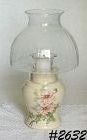 McCoy Pottery Pink Peonies Candle Lamp