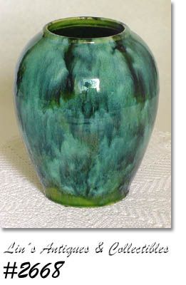 McCoy Pottery Green Onyx Urn Vase