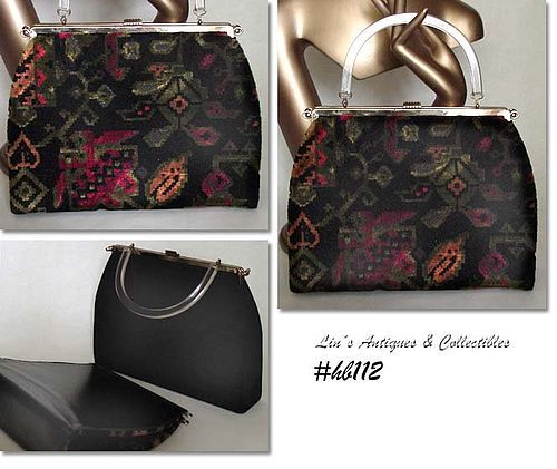 Vintage L and M Rigid Reversible Handbag