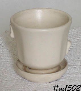 Shawnee Pottery Matte White Flowerpot