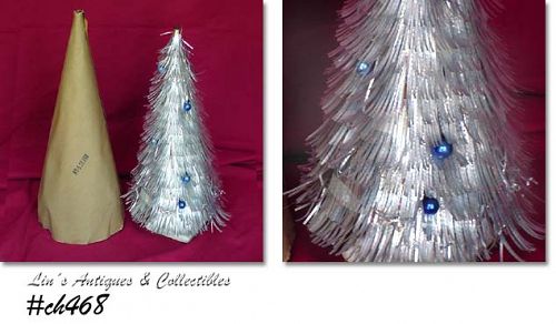 Vintage Aluminum Tabletop Cone Christmas Tree