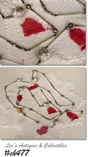 Vintage Glass Christmas Tree Garland