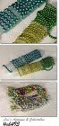 Vintage Glass Bead Christmas Garlands Lot of 3