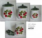 McCoy Pottery Strawberry Country Canisters Your Choice