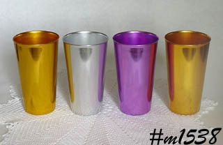 Vintage Bascal Tumblers Four Taller Size