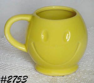 McCoy Pottery Smiley Happy Face Mug