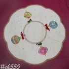 Vintage Estate Hand Made Christmas Table Topper or Tree Skirt