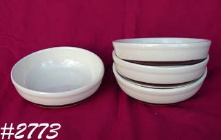 McCoy Pottery Stonecraft Brown Stripe Bowls Set of 4