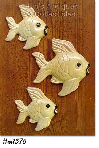 Miller Studios Chalkware Fish Dated 1960