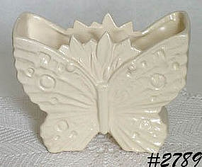 McCOY POTTERY -- BUTTERFLY SHAPED VASE (WHITE)