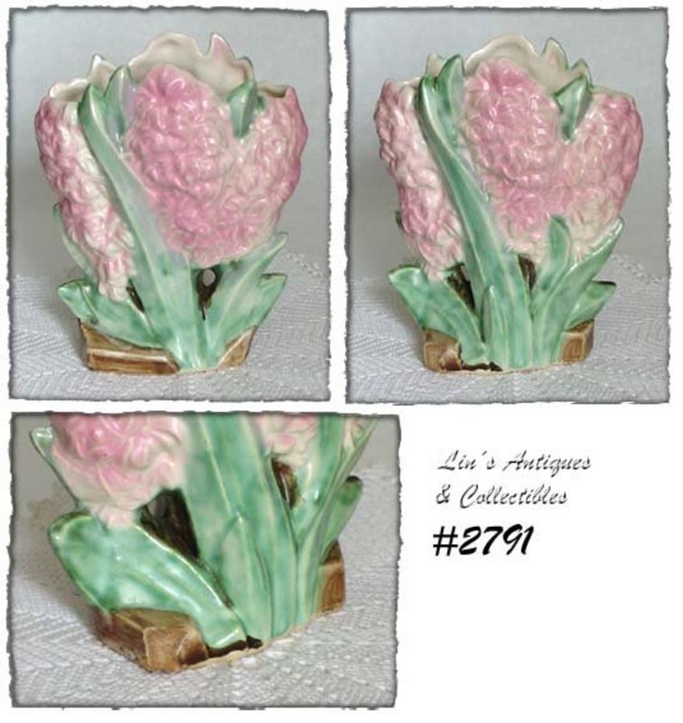 McCoy Pottery Pink Hyacinth Vase