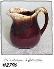 McCoy Pottery Brown Drip Small Pitcher Syrup or Cream Pitcher
