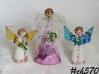 Vintage Angel Tree Topper and Two Angel Ornaments