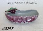 Vintage McCoy Pottery Flower Bowl with Grapes