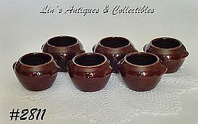 McCOY POTTERY -- 6 SMALL BOWLS FOR HEINZ