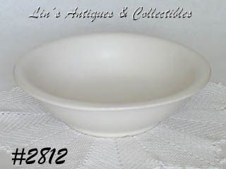 McCoy Pottery White Bowl for Pitcher and Bowl Set