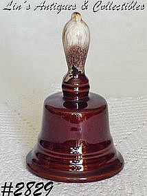 McCOY POTTERY -- BROWN DRIP BELL