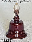 McCOY POTTERY -- BROWN DRIP BELL
