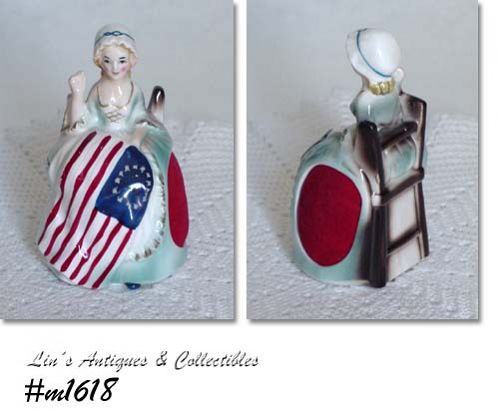 VINTAGE ENESCO BETSY ROSS SEWING LADY