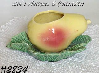 McCoy Pottery Pear on Leaf Planter