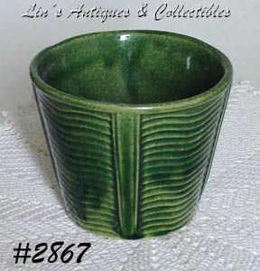 McCoy Pottery Dark Green Jardiniere