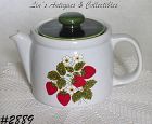 McCoy Pottery Strawberry Country Teapot