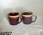 McCOY POTTERY -- ASSORTED BROWN DRIP ITEMS