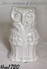 Vintage Frankoma Owl Figurine White Sand Color