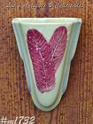 Shawnee Pottery Red Feathers or Fronds Wall Pocket