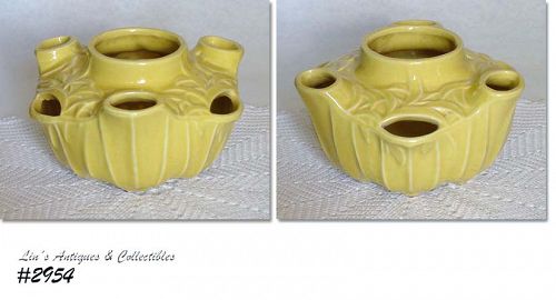 McCoy Pottery Hanging Strawberry Yellow Planter