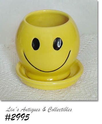 McCoy Pottery Smile Happy Face Flowerpot