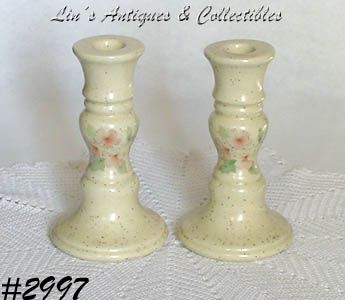 McCoy Pottery Romance Line Candle Holders