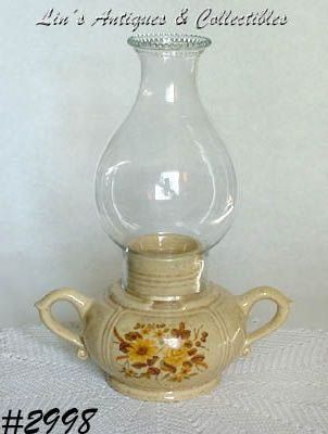 McCoy Pottery Old Heritage Candle Lamp