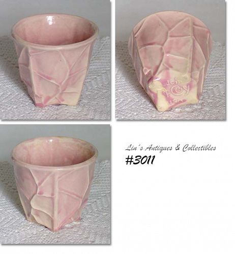 McCoy Pottery Fancy Pink Planter