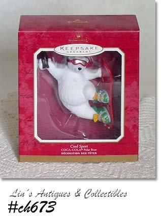 HALLMARK -- "COOL SPORT", COCA-COLA POLAR BEAR DATED 2001