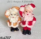 Gurley Candles Lot of 2 Waving Santa Slightly Imperfect Candles