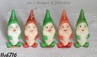 Gurley Candle Lot of Five Dwarfs Candles