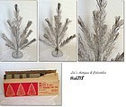 2 FT. VINTAGE TREASURE PINE ALUMINUM CHRISTMAS TREE IN BOX