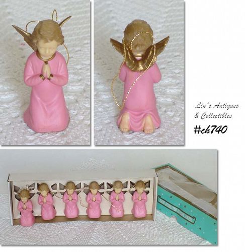 Vintage Praying Angel Ornaments in Original Box