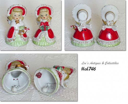 LEFTON VINTAGE ANGEL BELLS SET OF TWO