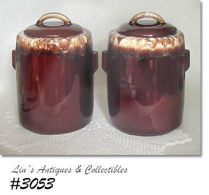 McCoy Pottery Brown Drip Canister Cookie Jar