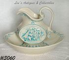 McCoy Pottery Clipper Ship Pitcher and Bowl