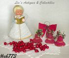 Vintage Christmas Lot Angel Topper Garland Bells