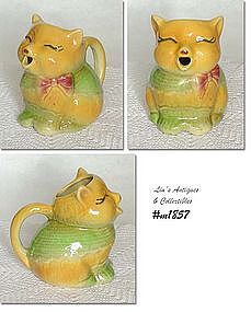 SHAWNEE POTTERY -- PUSS N' BOOTS CREAMER (YELLOW)